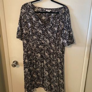 Maurices black and white dress